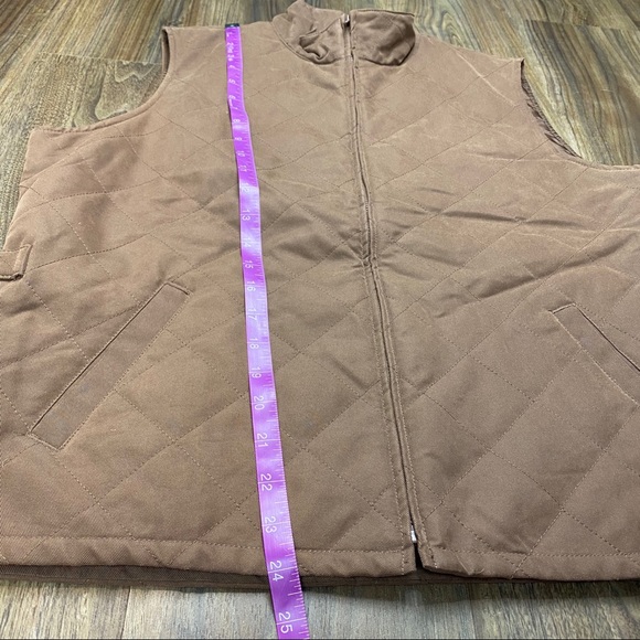 Orvis Quilted Vest Brown zip up Sz Large - Picture 5 of 7